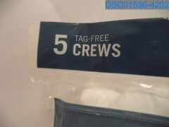 Qty= (1 pack of 5) Fruit of the Loom: Men’s XL White Crew Cut T-Shirts