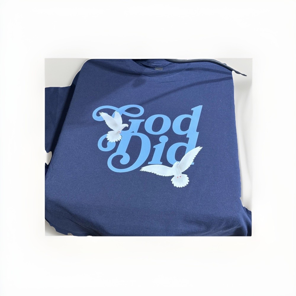 Black/White/Blue T-Shirts with designs, Packed in all sizes (S/M/L/XL/2XL