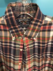 Men’s Size XL XG Colorful Plaid American Living Button Down Casual Shirt NWOT