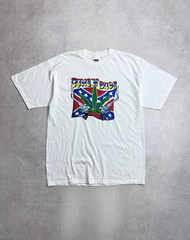 VINTAGE 90S GUNS N BUDS HUMOUR RASTA T-SHIRT XL