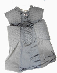 Under Armour Shirt Mens Medium Black Compression Fitted Sleeveless Hex HeatGear