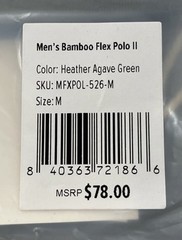 Free Fly Men’s Bamboo Flex Polo || T Shirt (MFXPOL-526-M) Size M Color Green