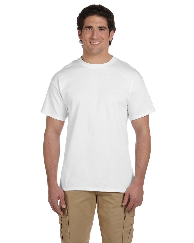 Hanes Adult 5.2 oz. 50/50 Ecosmart 100% Cotton Smooth Hand T-Shirt 5170 S-4XL