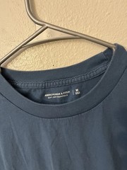 Abercrombie & Fitch Men’s Size Medium Blue Soft A&F Essentials T-Shirt