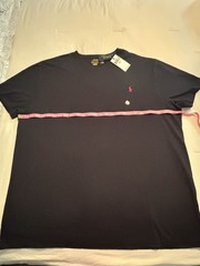 NWT Polo Ralph Lauren 2XB V-neck Top Black