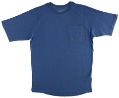 Ariat Rebar Men’s T-Shirt Cotton Strong, Raglan Short Sleeve, Basic Pocket Tee