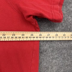 Duluth Trading 40 Grit Shirt Mens XL Red Henley Short Sleeve Cotton Standard Fit