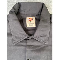Men’s Dickies L Black Short Sleeve Work Shirt NWT New With Tags