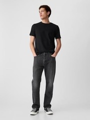 Gap Everyday Soft Shirt Mens Medium Black Basic Crew Neck Cotton Solid Tee NEW
