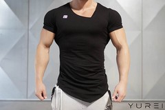 2018 Gym Stringer T-shirt Man Bodybuilding And Fitness Sportswear men Tee