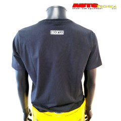 SPARCO LOGO FRAME MODEL WHITE T-SHIRT SIZE L XL BLACK T-SHIRT NEW
