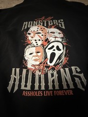 Assholes*s Live Forever Large Clothes-3 pc Pullover Sweater T-Shirt Black Gray