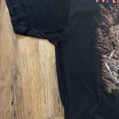 Vintage 1987 Waste Em All 3d Emblem Shirt Size Large Just Brass Made In USA