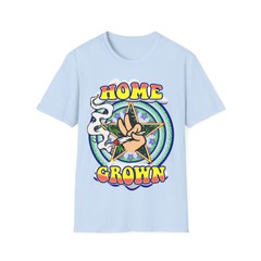 Marijuana Grower T-Shirt Home Grown Cannabis Tee TShirt Hippie Weed Grow Farmer