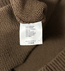Brandy Melville 45% cotton 55% acrylic brown knit longsleeve T Shirt