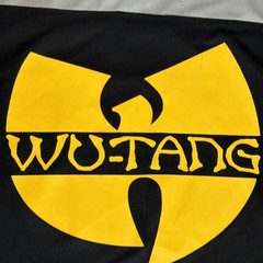 VINTAGE WU TANG CLAN #36 FOOTBALL JERSEY SHIRT RAP HIP HOP MEN SIZE Large BLACK