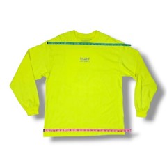 Boyz N The Hood Neon Yellow Long Sleeve Crew Neck T-Shirt Men’s Size XL