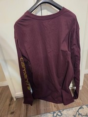 NWT MEN’S 2XL LOOSE FIT Long Sleeve CARHARTT HEAVYWEIGHT T-SHIRT TK0231-M IRR