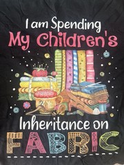 Quilters Theme T-Shirt Size Large U.S.A. 100% Cotton Bella + Canvas