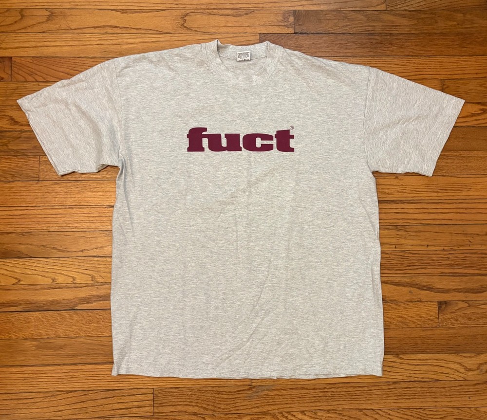 FUCT Vintage OG Classic Logo T-Shirt Heather Grey (size: XL)