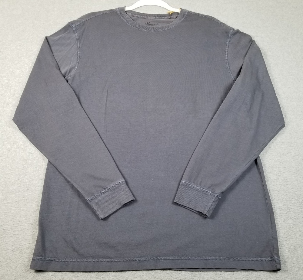 NEW Roundtree & Yorke T Shirt Men’s Medium M Gray Long Sleeves Crewneck Stretch
