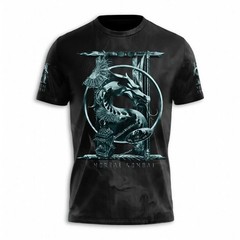 Mortal Kombat 2 Movie Shirt 2026 Shao Kahn All Over Print Graphic Black Tee Men