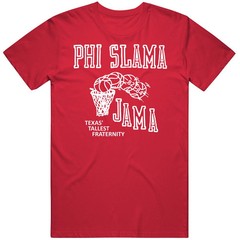 Phi Slama Jama Houston College Basketball 1980s Vintage Style Red Tee TRENDING
