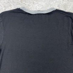 Ermenegildo Zegna Shirt Mens XS Black Striped Slim Stretch Micro Modal Jersey T