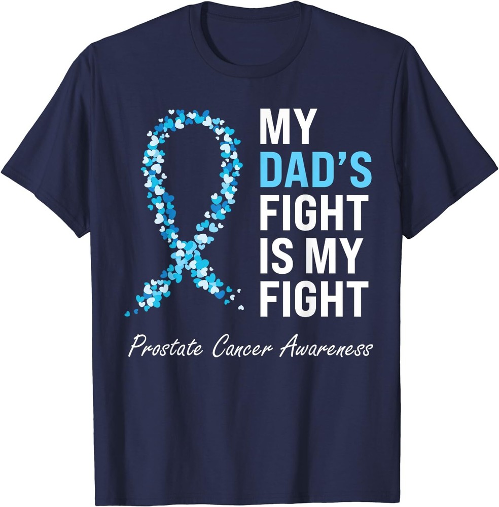Prostate Cancer Awareness Light Ribbon Dad Survivor Unisex T-Shirt