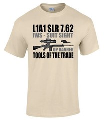 L1A1 SLR 7.62 IWS Suit Sight OP Banner Military Veteran T-Shirt Gift