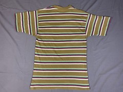 Vintage Hang Ten T Shirt Mens Small Multicoloured Striped Logo Casual Surf Skate