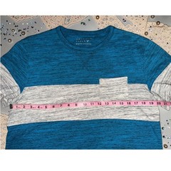 American Eagle – Mens Blue Colorblock Pocket Short Sleeve tshirt – Size L