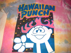 #4- 2 Tie-Dye T-shirts Hawaiian Punch Tee Luv & MTV mushroom guy