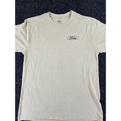 Ford Mustang Road Trip Mens Large Tan Graphic Tee Strike A Blow For Originality