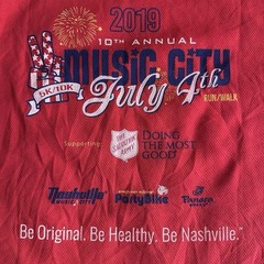 2019 Music City Run Nash July 4th Annual 5K 10K Run Walk Event Tank M Nashville