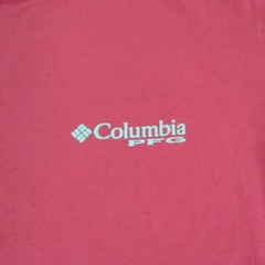 Columbia Shirt Mens Medium Red PFG Performance Fishing Gear Camping Outdoors Tee
