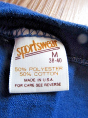 Vtg 90s Sportswear T-Shirt M Blue Single Stitch Flat is Beautiful Graphic USA Ma
