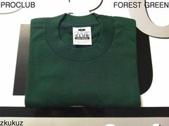 3 NEW PROCLUB HEAVY WEIGHT T-SHIRT FOREST GREEN PLAIN PRO CLUB BLANK S-3XLT 3PC