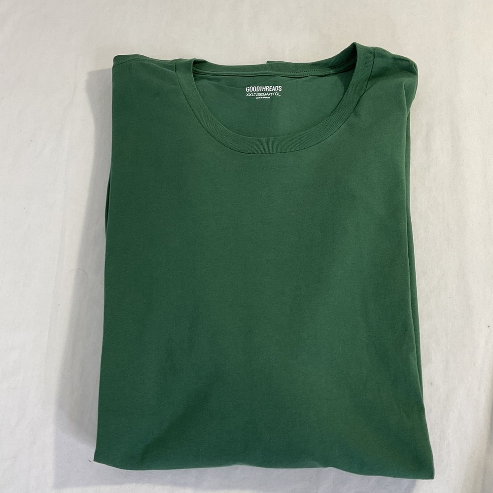 New Goodthreads TShirt Short Sleeve Crew Neck Deep Green Men’s XXL Tall