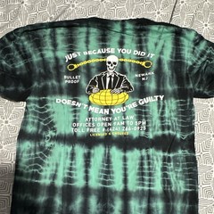 OPEN 925 Men’s Tie-Dye Not Guilty Crew Neck Short Sleeve T-Shirt Size M
