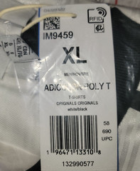 NEW MEN’S ADIDAS ORIGINALS TREFOIL POLY TEE SHIRT ~SIZE XL #IM9459