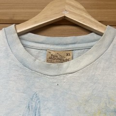 Vintage The Mountain Light Blue Tie Dye Fairy Forest Nature Graphic T Shirt L/XL