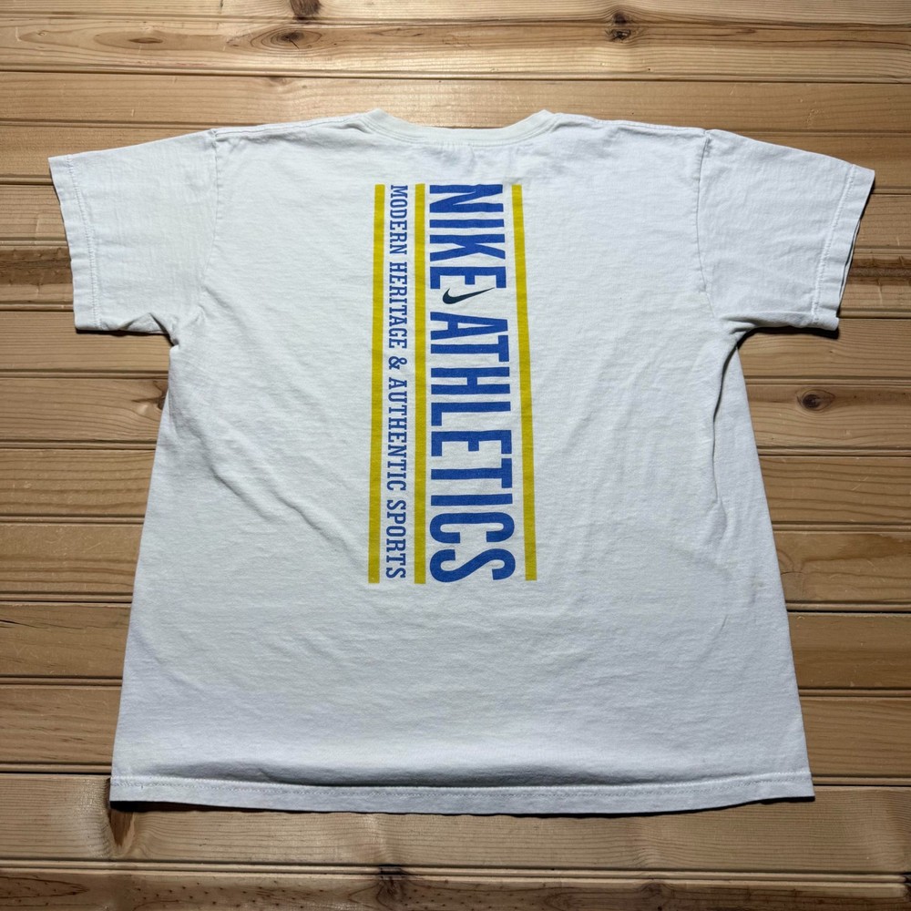Vintage Y2K Nike Athletics Modern Heritage Authentic Sports Shirt Youth Size XL