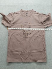 Uniqlo Gundam Men Shirt XS Brown Ramba Ral Print Crew Neck Sleeveless Casual Tee