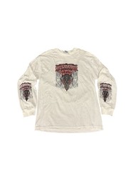 Vintage Y2K GSI biker dagger cyberpunk Milwaukee 105 years Longsleeve flame tee
