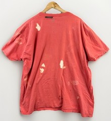 Goldtoe Men’s T Shirt XXL Destroyed Thrashed Sun Faded Orange Cotton