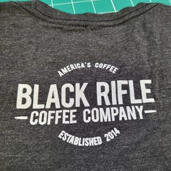 Men’s Graphic T-Shirt – Black Rifle Coffee Company Bomber Pin-Up Shirt Large