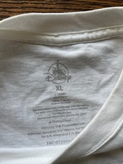 Men’s Disneyland T-Shirt White Spell-Out XL Resort Mickey Rides Tour Rides Vacay