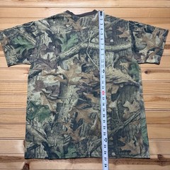 Vintage 90s Advantage Timber Camo Camouflage Graphic Pocket T-Shirt – Medium