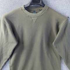 FRYDAY Club Shirt Mens XL Olive Drab Green Thermal Tab Accents Long Sleeve